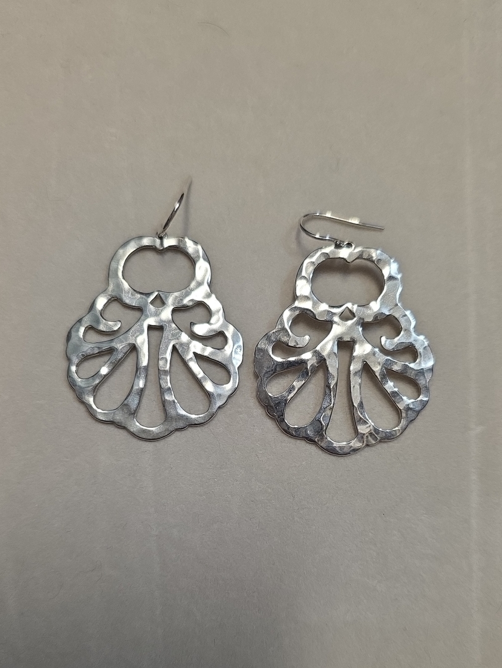 Silpada Eden Drop Earrings in Hammered Sterling Silver